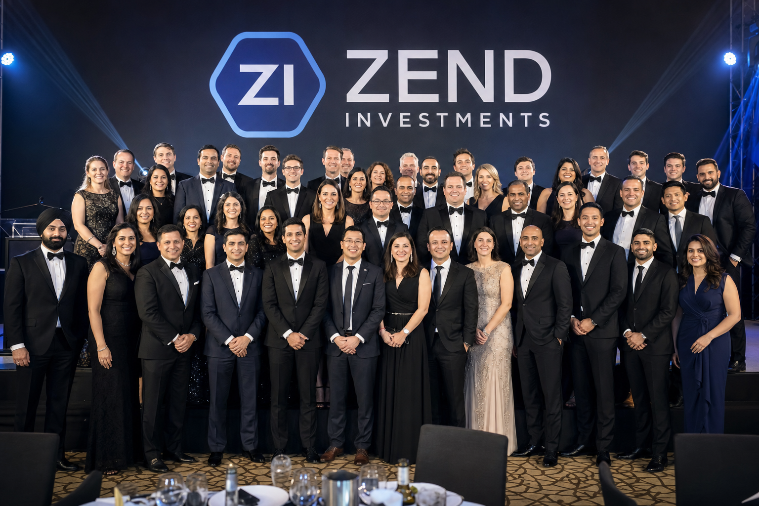 Zend Investments annual gala group photo